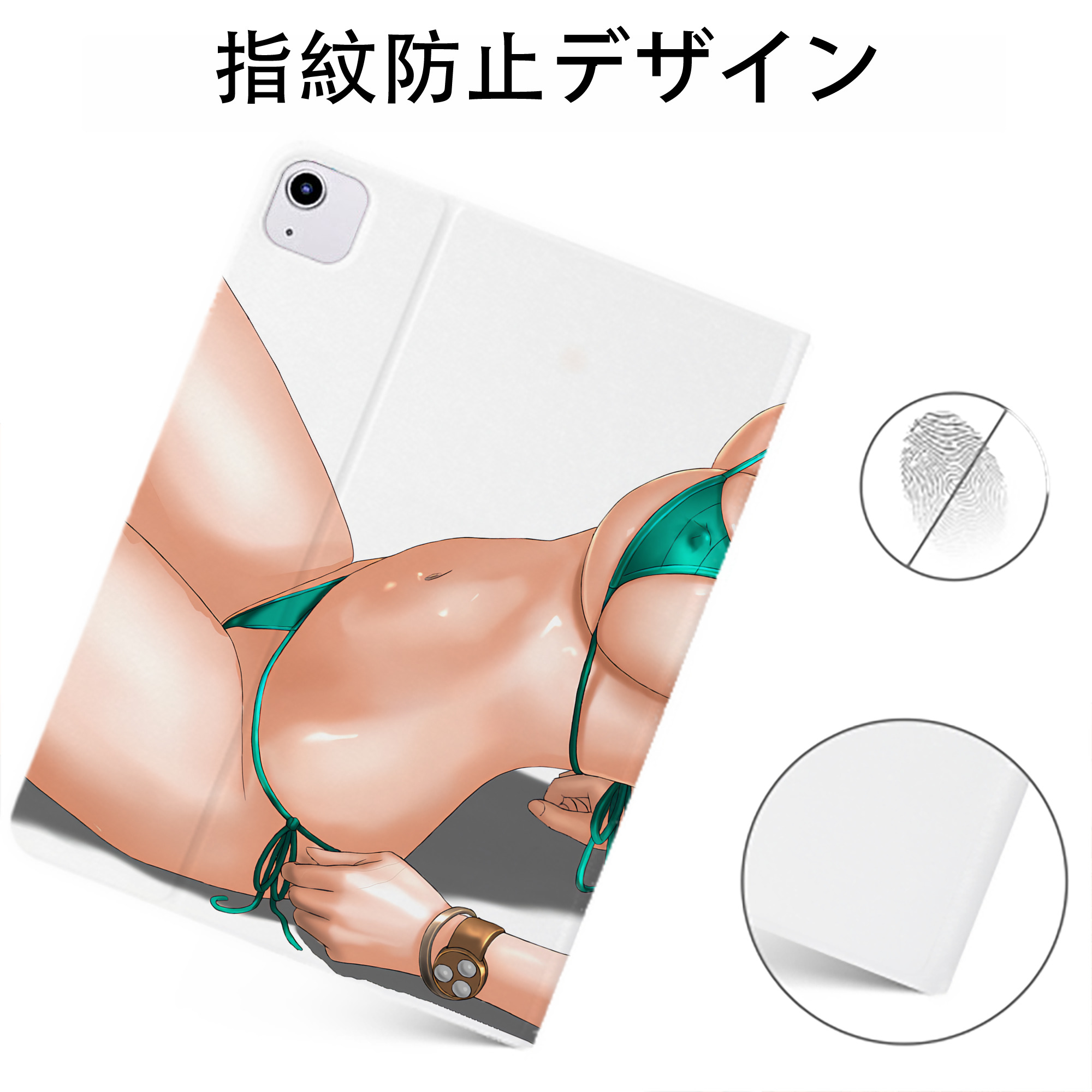 （画像用） ワンピース ONE PIECE IPadケース ペンホルダー付き ブックスタイルデザイン